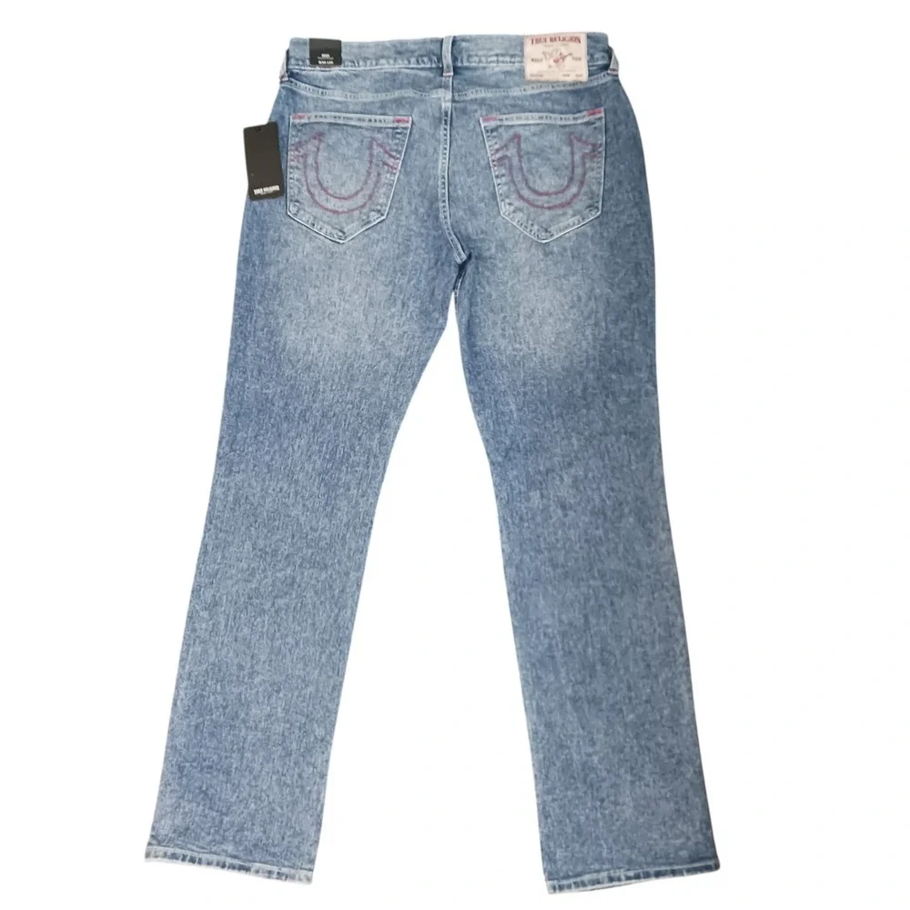 True Religion Jeans Men's Light Delightful Wash Ricky‎ Relaxed Straight Sz 33x34